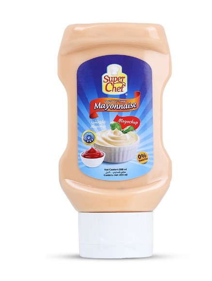 Mayochup Mayonnaise Top Down Squeezy Bottle 24X300ml