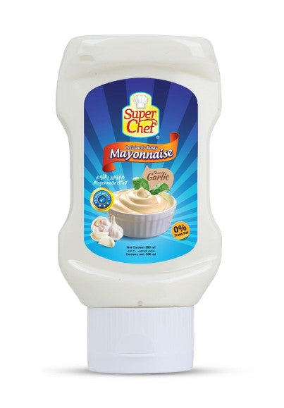 Garlic Mayonnaise Top Down Squeezy Bottle 24X300ml